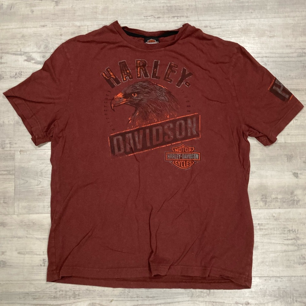Red Harley Davidson Shirt - Size XL
